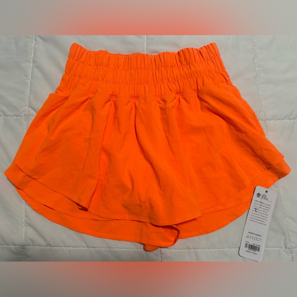 CRZ YOGA - Feathery-Fit Soft 2 in 1 Zip Pocket Short